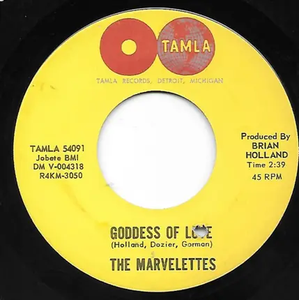 The Marvelettes - He's A Good Guy (Yes He Is) / Goddess Of Love