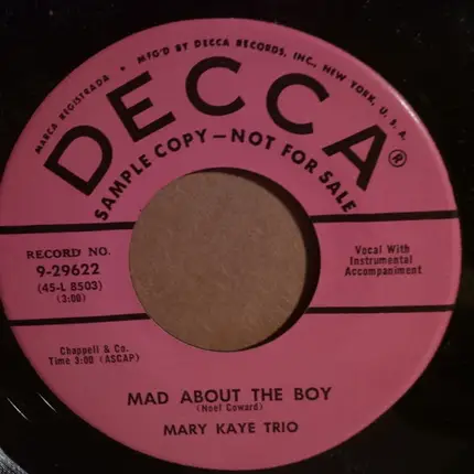 The Mary Kaye Trio - My Funny Valentine