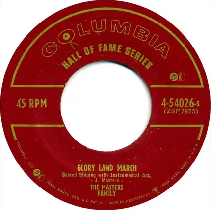The Masters Family - Glory Land March / The Cry From The Cross