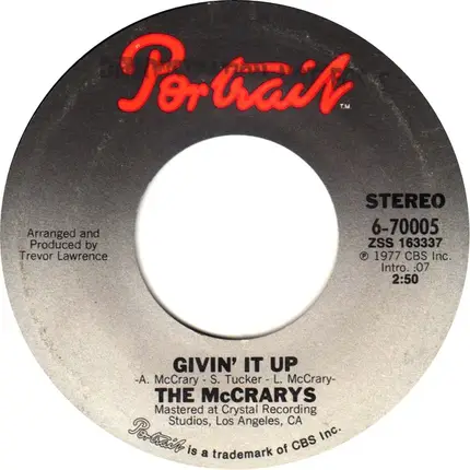 The McCrarys - Givin' It Up