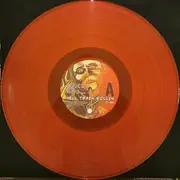 LP - The Meteors - Hell Train Rollin - Transparent Neon Orange vinyl, poster