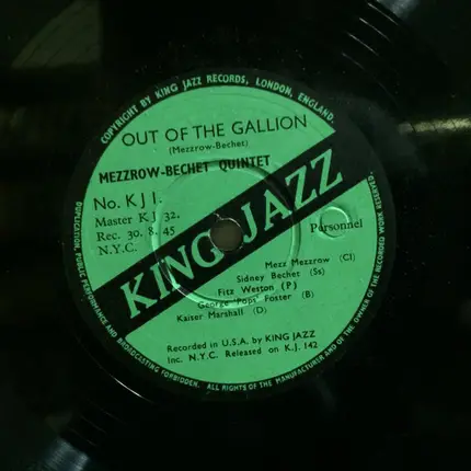 The Mezzrow-Bechet Quintet - Ole Miss / Out Of The Gallion