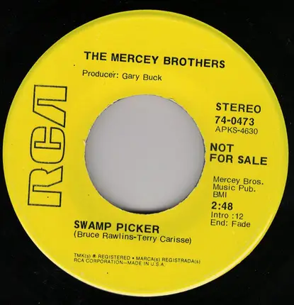 The Mercey Brothers - Hello Mom / Swamp Picker