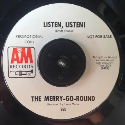 The Merry-Go-Round - Listen, Listen! / Listen, Listen!