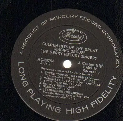 The Merry Melody Singers - Golden Hits Of The Great Singing Groups