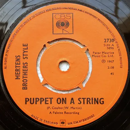 The Mertens Brothers Style - Puppet On String / Manhattan Spiritual