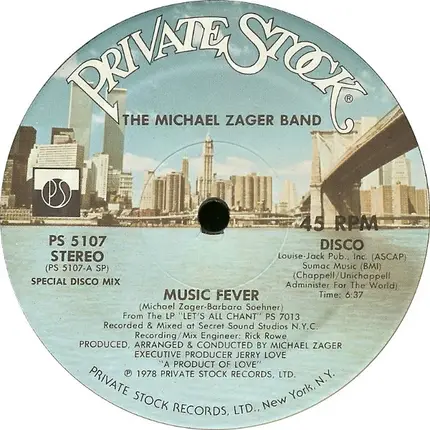 The Michael Zager Band - Music Fever