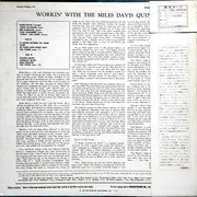 LP - The Miles Davis Quintet - Workin' With The Miles Davis Quintet - INSERT / MONO