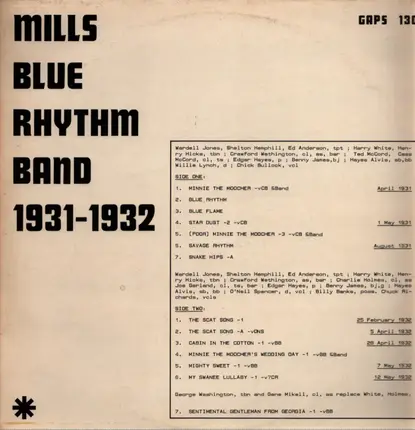 The Mills Blue Rhythm Band - Mills Blue Rhythm Band 1931-1932