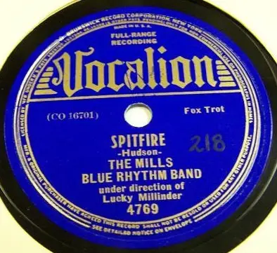 The Mills Blue Rhythm Band - Back Beats / Spitfire