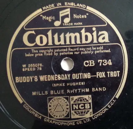 The Mills Blue Rhythm Band - Ridin' In Rhythm / Buddy's Wednesday Outing
