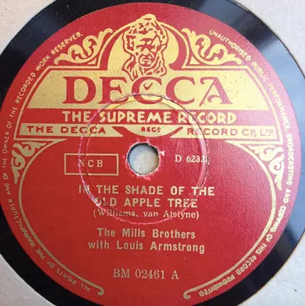 The Mills Brothers & Louis Armstrong - In The Shade Of The Old Apple Tree / The Old Folks At Home