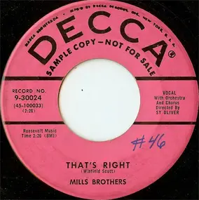 The Mills Brothers - That's Right