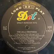 LP - The Mills Brothers - Great Hawaiian Hits - Mono