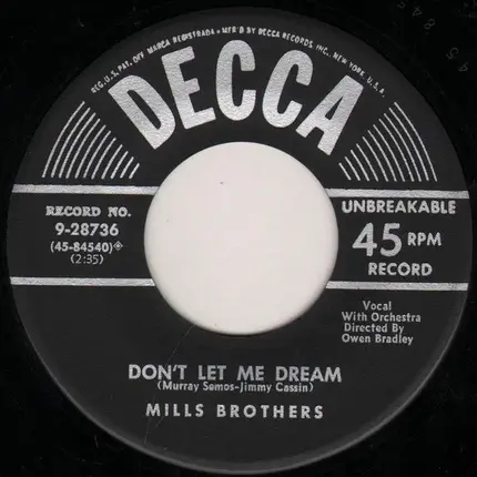 The Mills Brothers - Pretty Butterfly