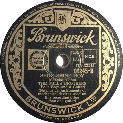 The Mills Brothers - Rhythm Saved The World / Shoe Shine Boy