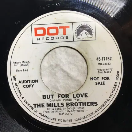 The Mills Brothers - The Ol' Race Track / But For Love