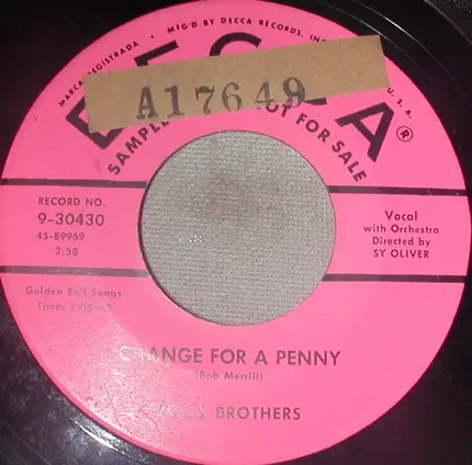 The Mills Brothers - Two Minute Tango