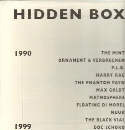 The Mint, Max Goldt, The Black Vial a.o. - Hidden Box