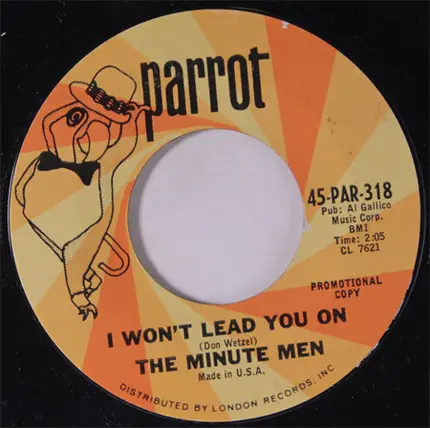 The Minute Men - I Won't Lead You On / Mr. Mistake