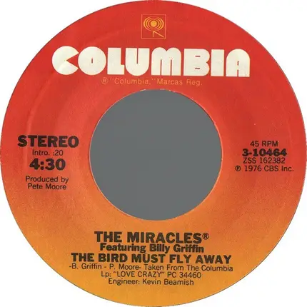 The Miracles Featuring Billy Griffin - Spy For Brotherhood