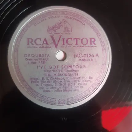 The Missourians - Vine Street Drag / I've Got Someone