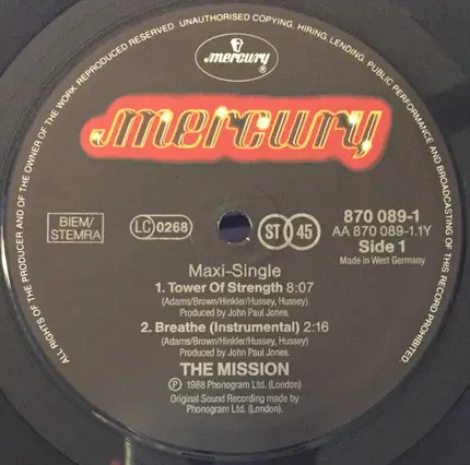 The Mission - Tower Of Strength