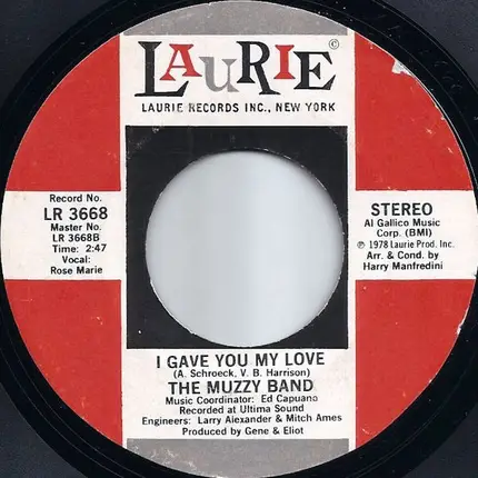 The Muzzy Band - Please Tell Me When / I Gave You My Love
