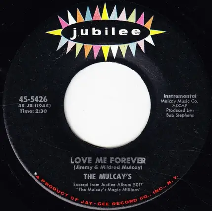 The Mulcays - Canadian Sunset / Love Me Forever