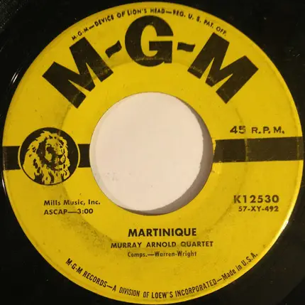 The Murray Arnold Quartet - Moonlight / Martinique