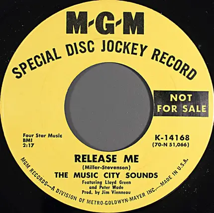 The Music City Sounds - Tennessee Waltz / Release Me