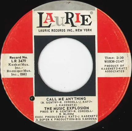The Music Explosion - What's Your Name / Call Me Anything