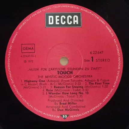 The Mystic Moods Orchestra - Touch