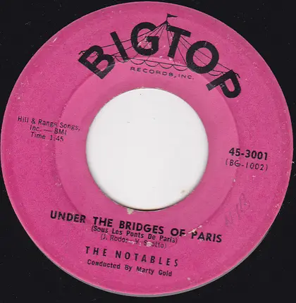 The Notables - Moonlight And Roses / Under The Bridges Of Paris
