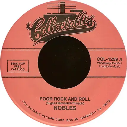 The Nobles - Poor Rock And Roll / Ting-A-Ling
