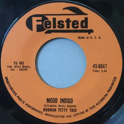 The Norman Petty Trio - Mood Indigo