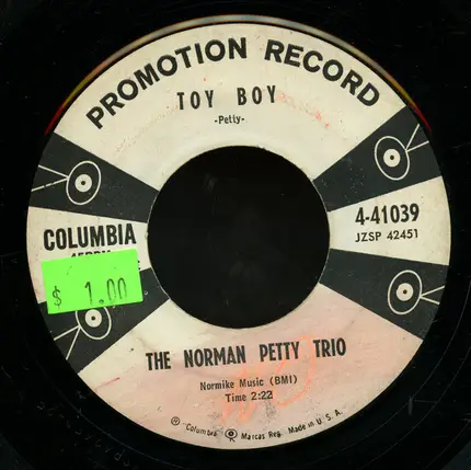 The Norman Petty Trio - Moondreams / Toy Boy