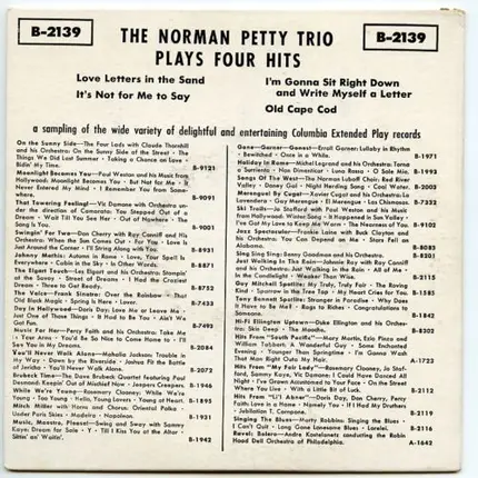 The Norman Petty Trio - Plays Four Hits