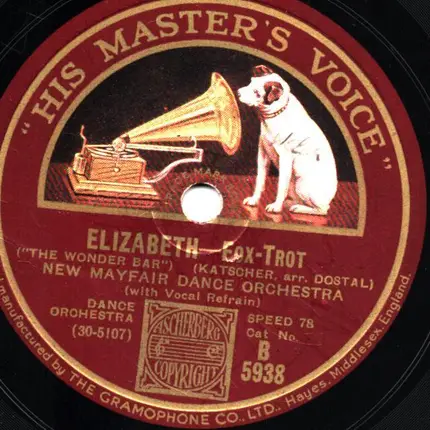 The New Mayfair Dance Orchestra - Elizabeth / Wonder Bar