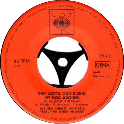 The New Christy Minstrels Featuring Barry McGuire - They Gotta Quit Kickin' My Dog Around (Les Folklore Americain)