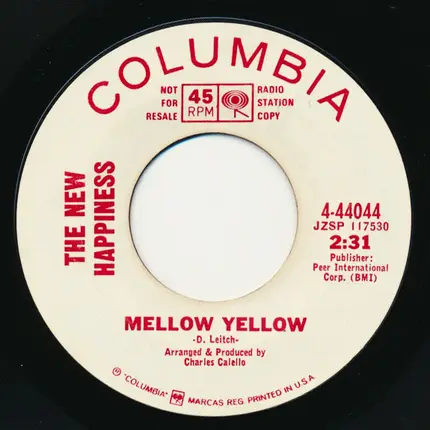 The New Happiness - Mellow Yellow / Good Vibrations