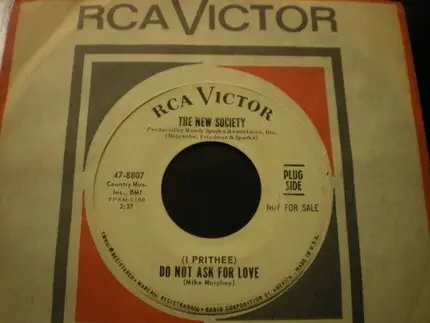 The New Society - (I Prithee) Do Not Ask For Love / Buttermilk