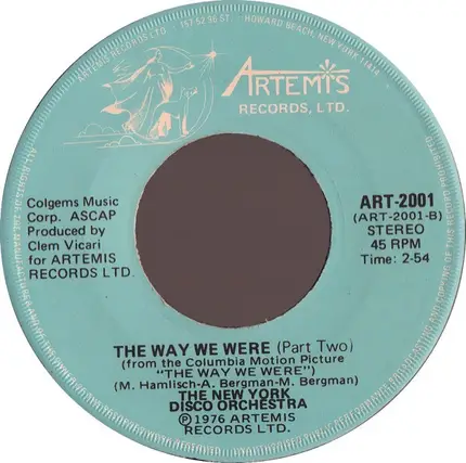 The New York Disco Orchestra - The Way We Were