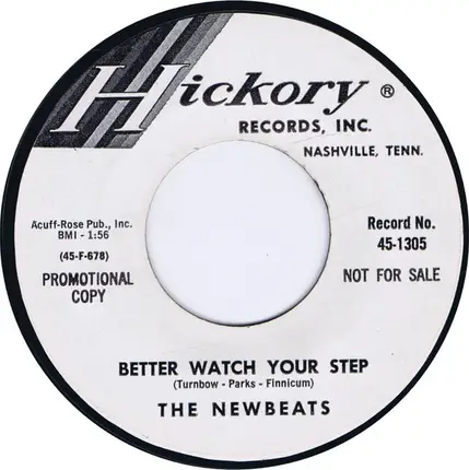 The Newbeats - (The Bees Are For The Birds) The Birds Are For The Bees / Better Watch Your Step