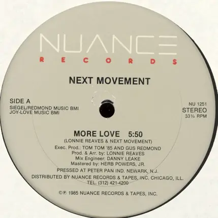 The Next Movement - More Love