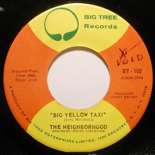 the トップ neighbourhood big yellow taxi レコード