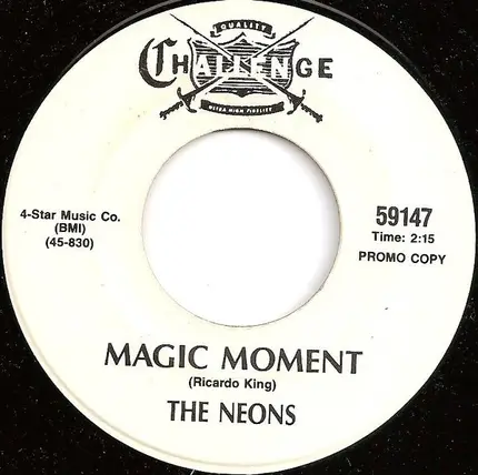 The Neons / Yvonne Carroll - Magic Moment / Laugh Or Cry