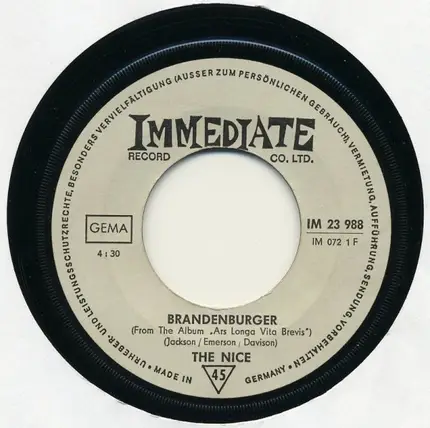 The Nice - Brandenburger