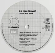 LP - The Nighthawks - Open All Nite - White disc.