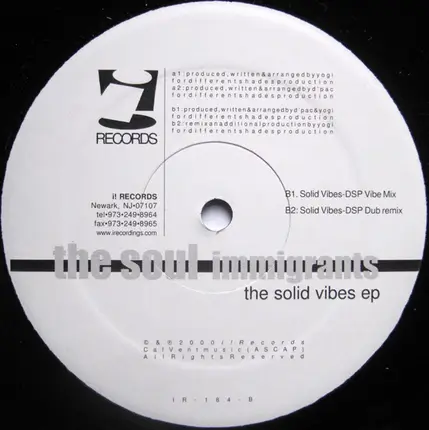 The Soul Immigrants - The Solid Vibes EP